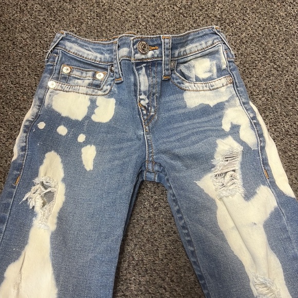 TRUE RELIGION | SE Destructed bleached straight leg jeans - Picture 2 of 4